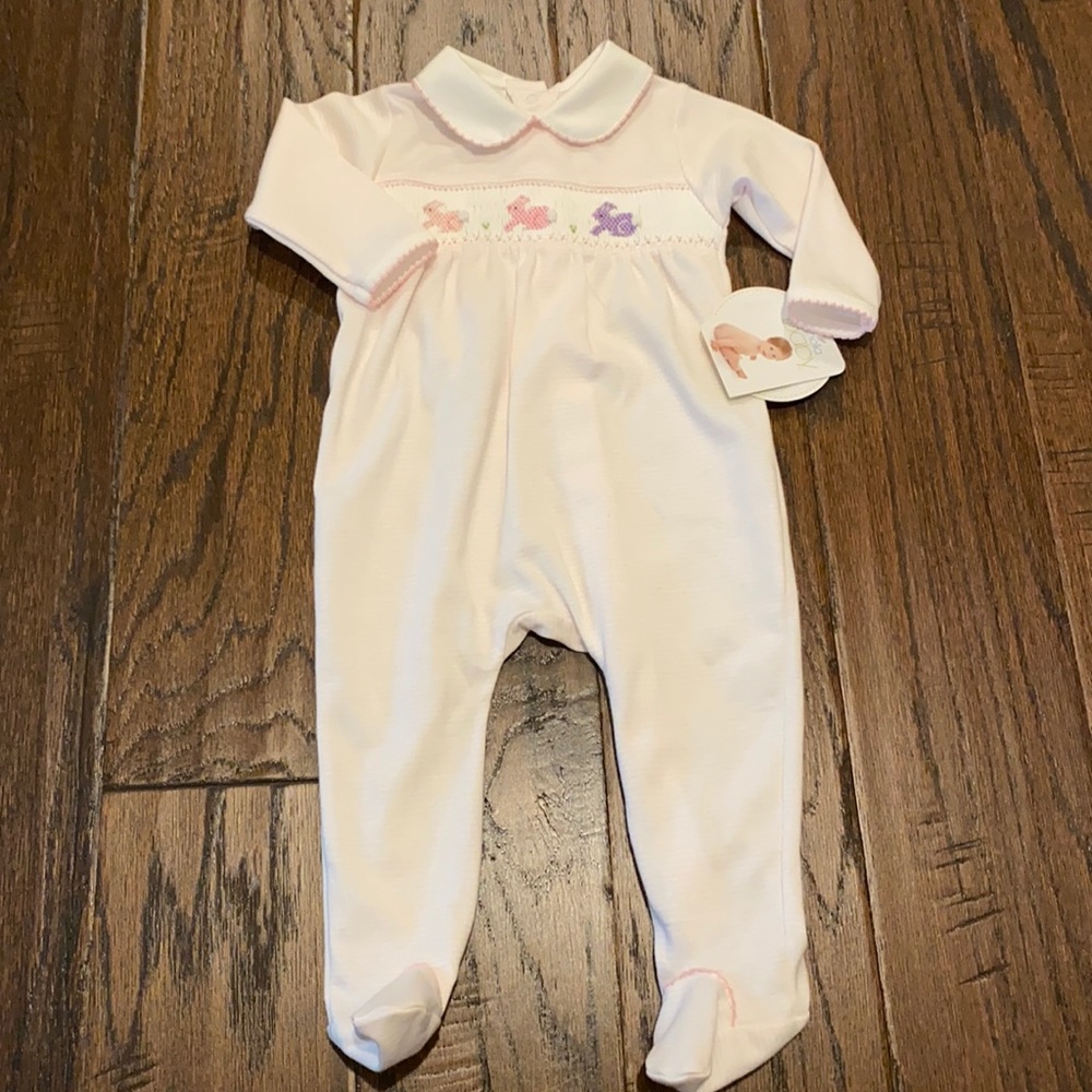 Magnolia Baby bunny romper